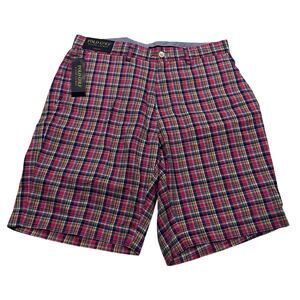 13-12 RALPH LAUREN POLO GOLF Men's Links Fit Plaid Shorts Pink Size 30